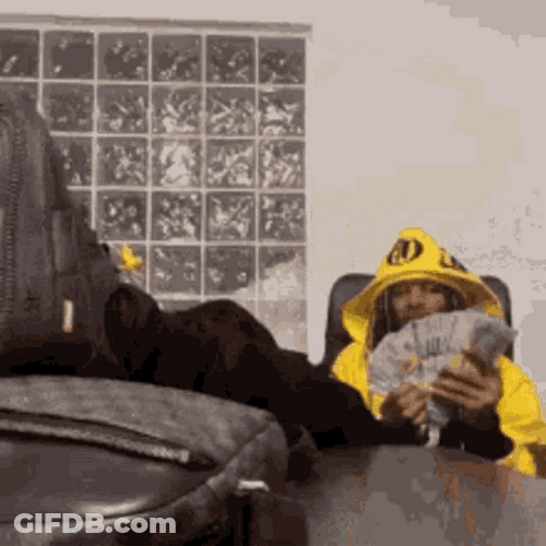 King Von Counts Money Fan GIF