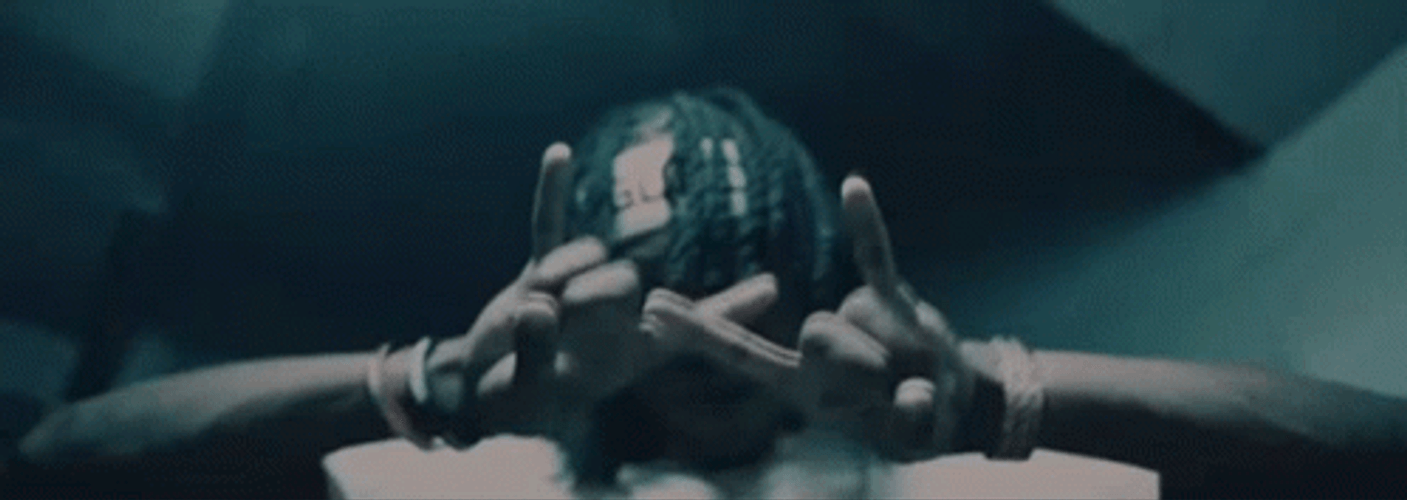 King Von Sign Of Horns GIF