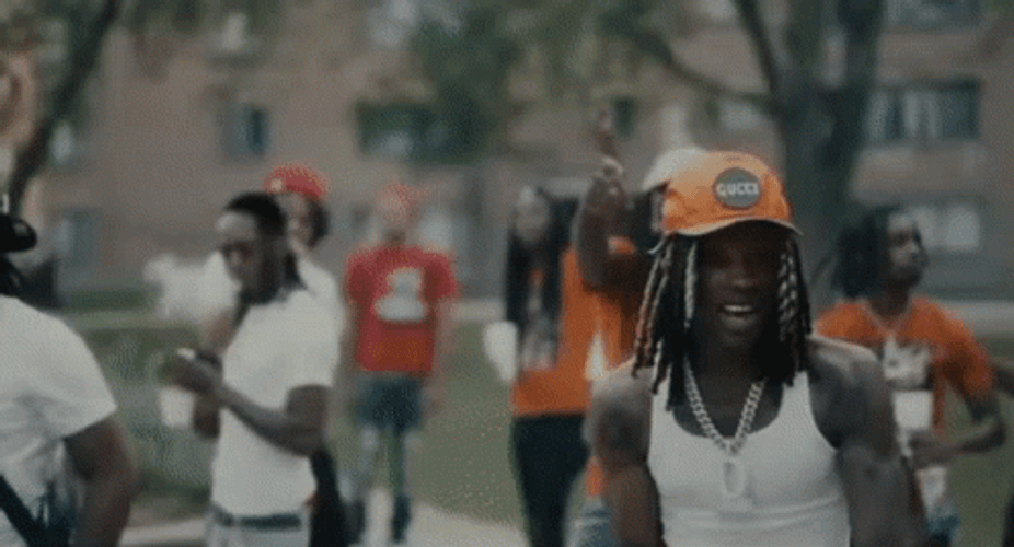 King Von Sings In Park GIF