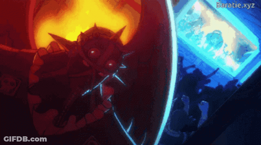 King With Burning Head GIF