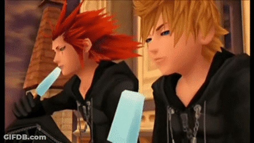 Kingdom Hearts Axel Roxas GIF
