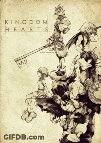 Kingdom Hearts Characters With Key Letter M GIF