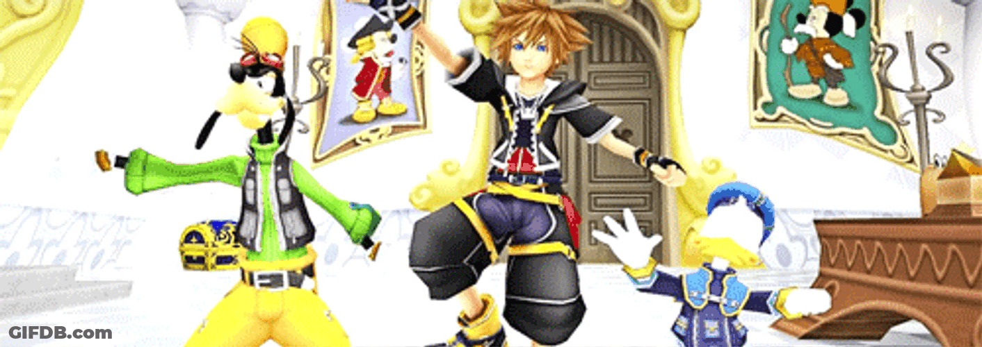 Kingdom Hearts Funny Salute GIF