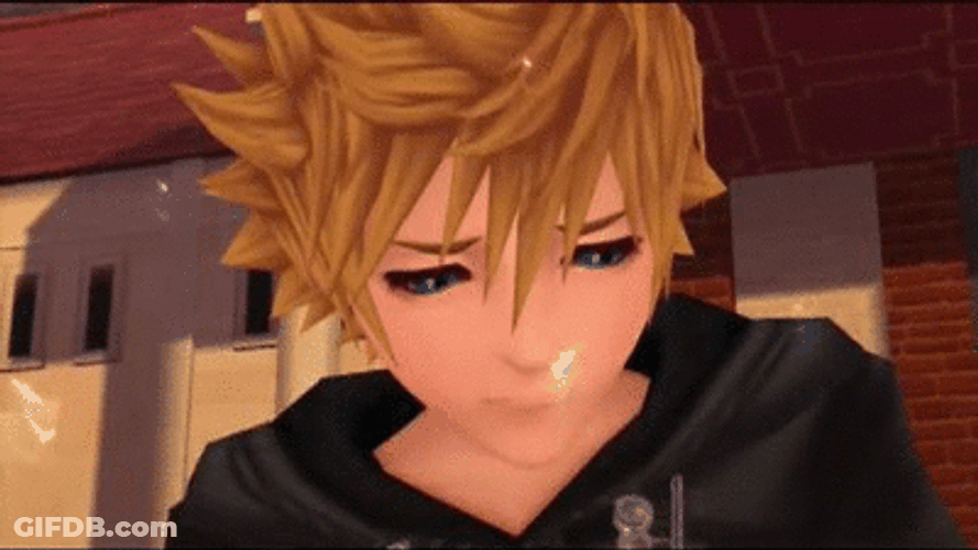 Kingdom Hearts Goodbye Roxas GIF
