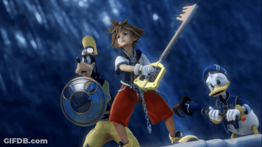 Kingdom Hearts Goofy Sora And Donald Duck GIF