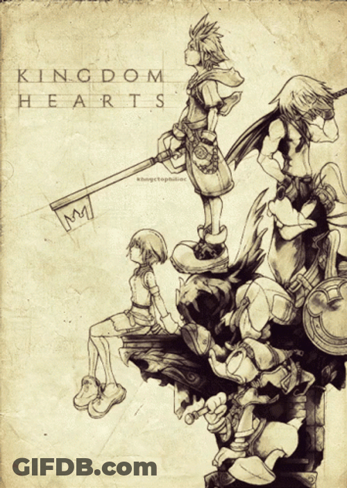 Kingdom Hearts Poster Animation GIF