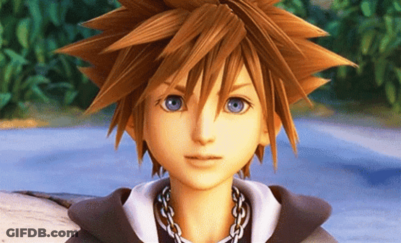 Kingdom Hearts Sora Smiling GIF