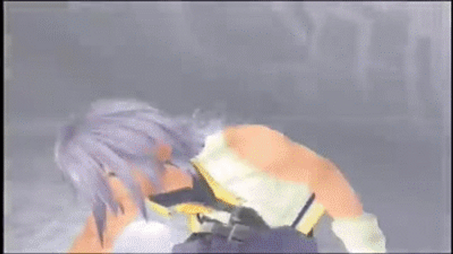 Kingdom Hearts Sword Battle GIF
