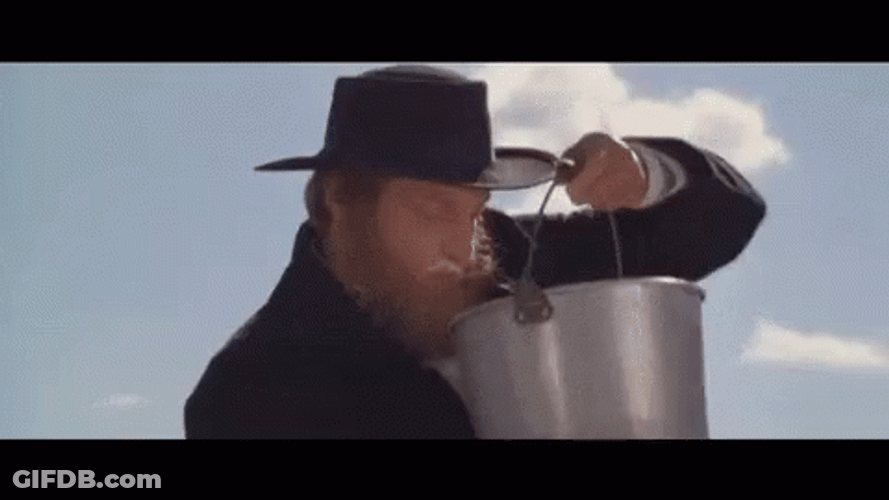 Kingpin Drinking Cow Milk GIF