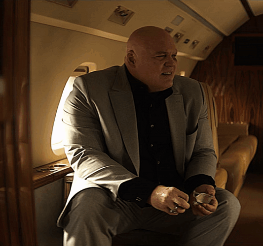 Kingpin Getting Out His Seat GIF
