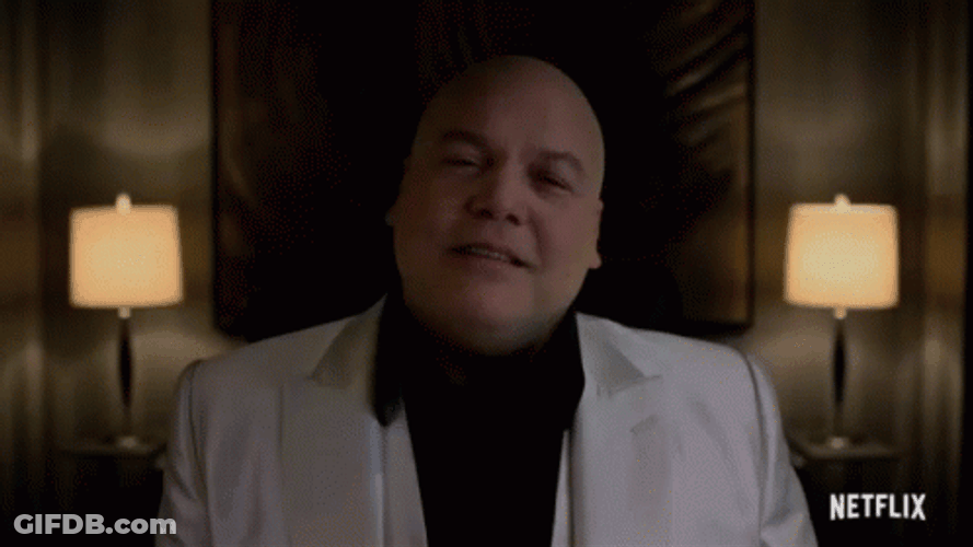 Kingpin Slight Smile GIF