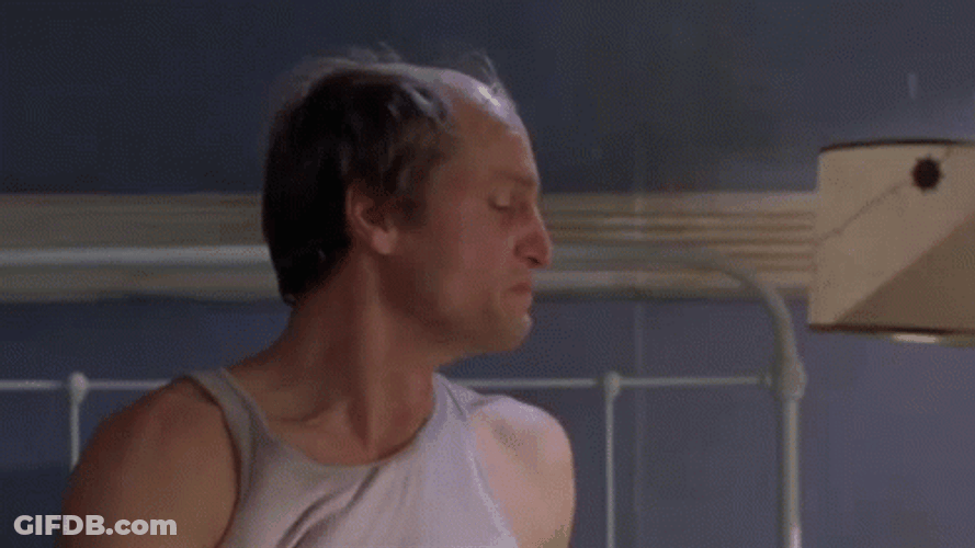 Kingpin Woody Harrelson Drinking Liquor GIF