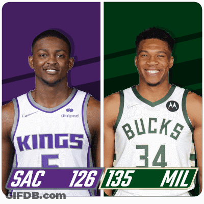 Kings And Bucks Basketball Players GIF