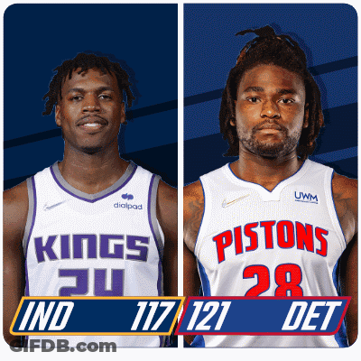 Kings And Pistons Basketball Players GIF