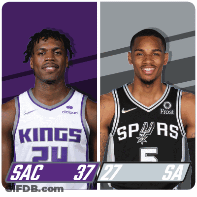 Kings And Spurs Players Together GIF