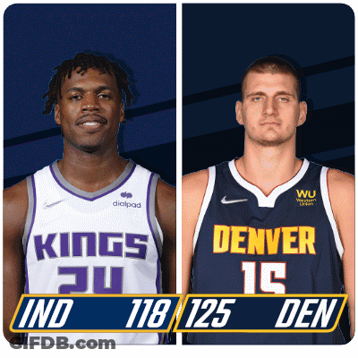 Kings Vs Denver Basketball Players GIF