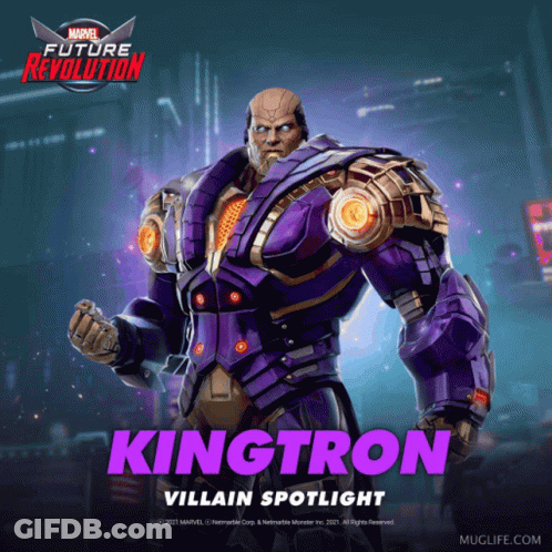 Kingtron Is The Villain Spotlight Of The Marvel Future Revolution Game GIF