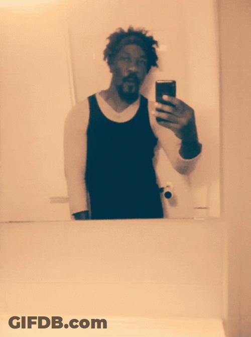 Kinky Hair Man Selfie GIF