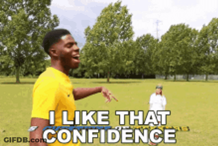 Kinky Haired Boy Like That Confidence GIF