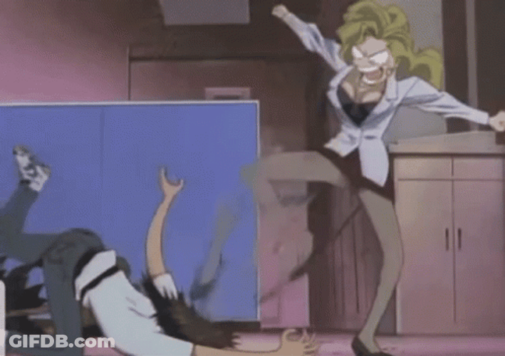 Kintaro Golden Boy Curb Stomp GIF