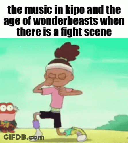 Kipo And The Age Of Wonderbeasts Fight Scene Music GIF