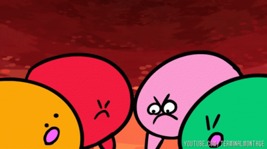 Kirbo And Friends Wielding Holy Cross GIF