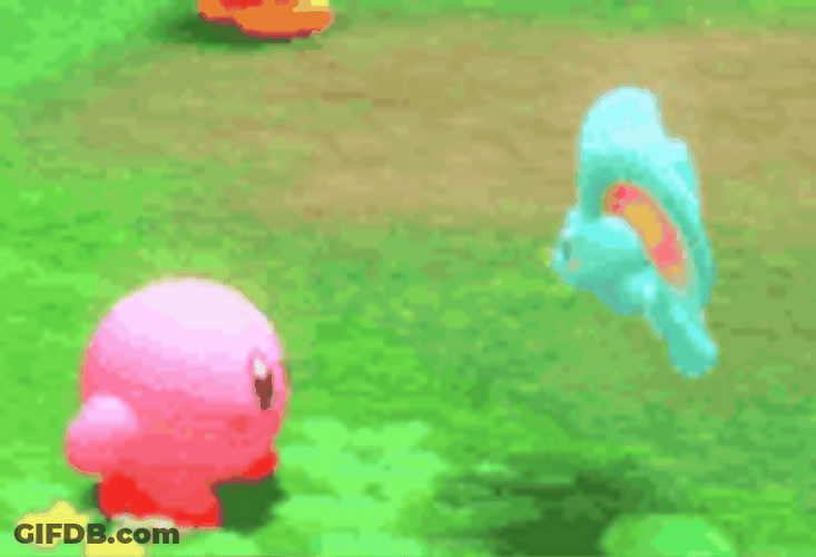Kirby And Elfilin GIF