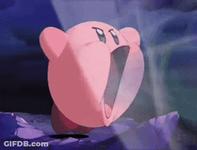 Kirby Blowing Air GIF