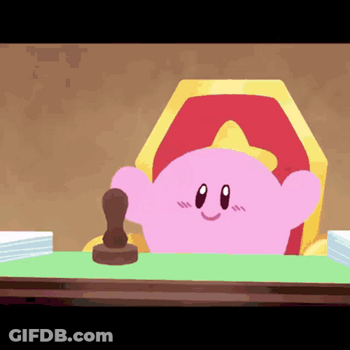 Kirby Confused Congratulations GIF