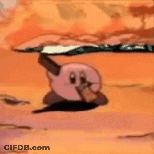 Kirby Eating Chocolate Meme GIF