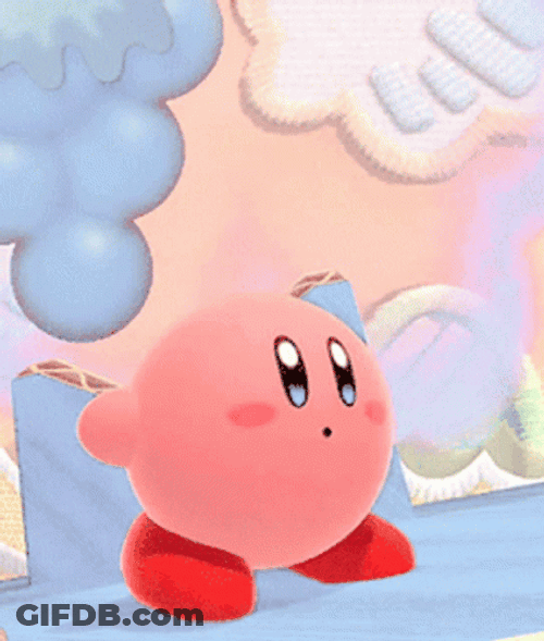 Kirby Flapping Hands GIF