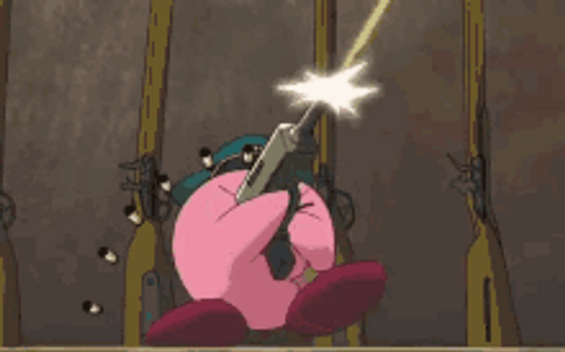 Kirby Forgotten Land Frantic Shooting GIF