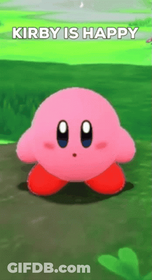 Kirby Is Happy Meme GIF