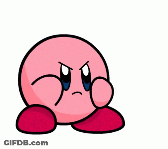 Kirby Madly Punching GIF