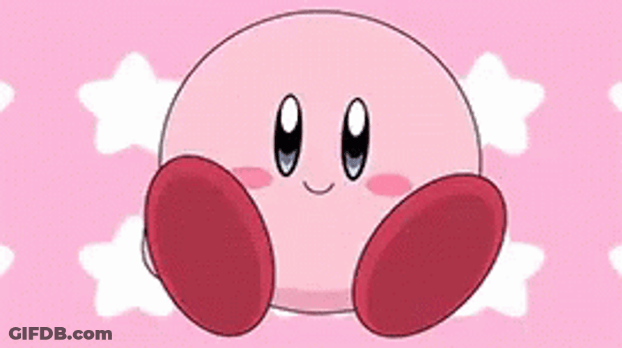 Kirby Merrily Moving GIF