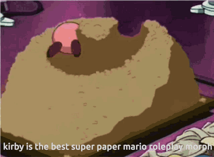 Kirby Morph Eating GIF