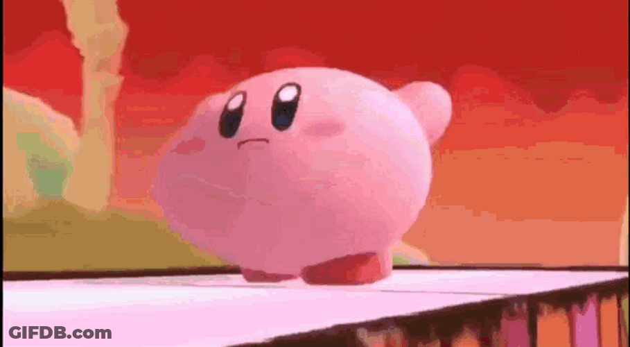 Kirby Running Around GIF