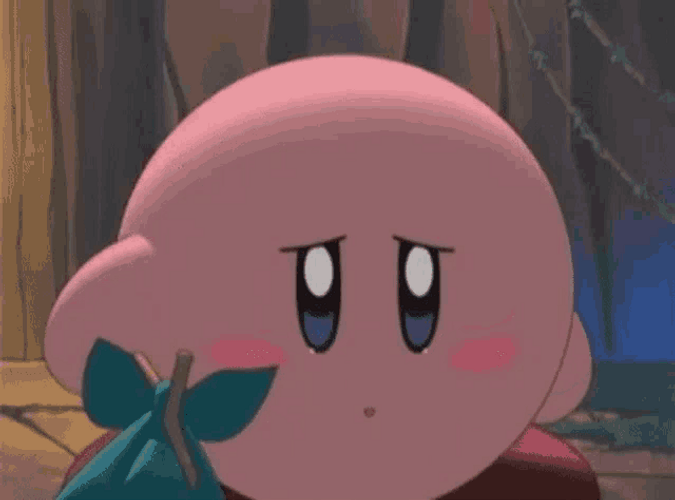 Kirby Sadly Crying GIF