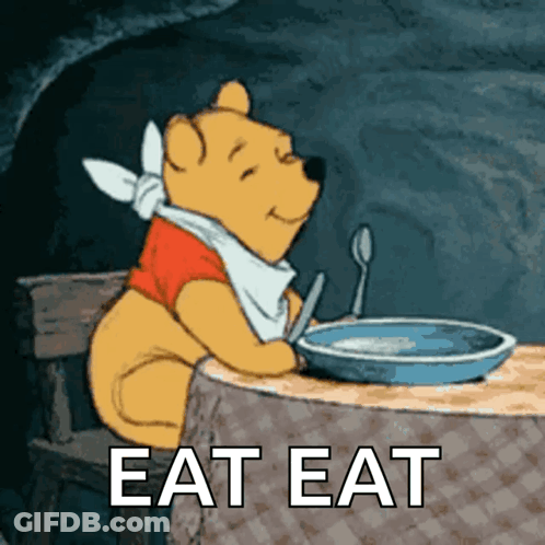 Kirby Sitting At Table Eating Grapes GIF