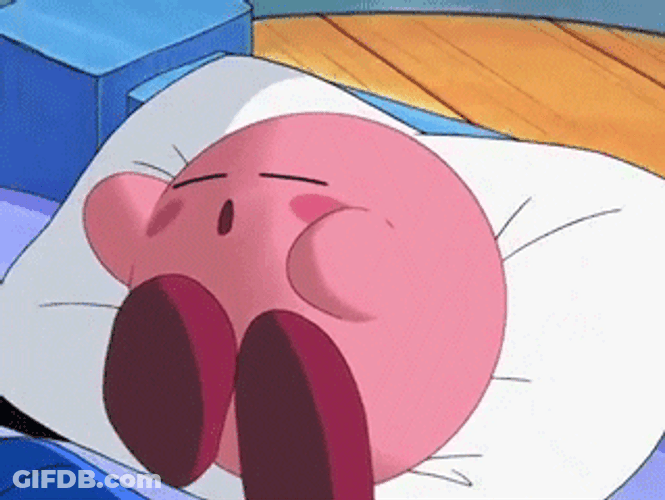 Kirby Sleeping Snoring GIF