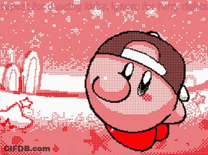 Kirby Spinning Around GIF
