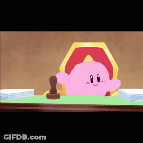 Kirby Stamp Meme GIF