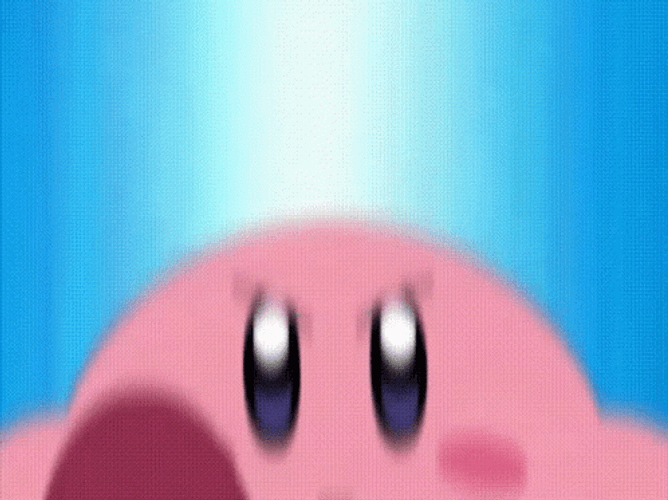 Kirby Tranforming To Martial Arts Meme GIF