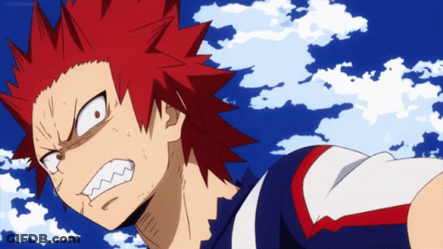 Kirishima Angry Face GIF