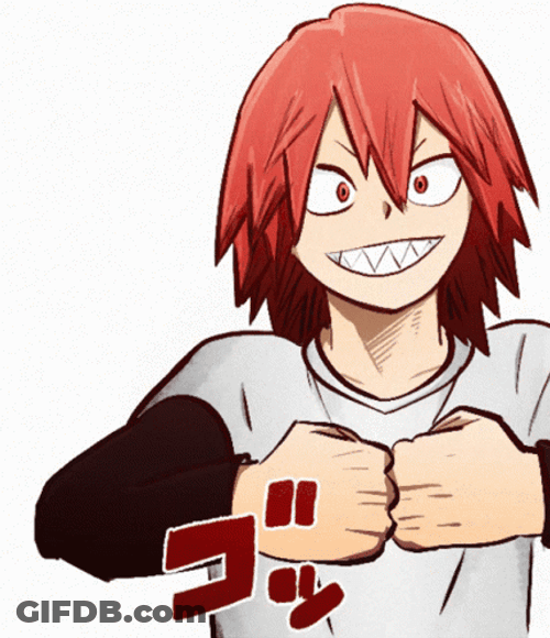 Kirishima Fists Bumping GIF