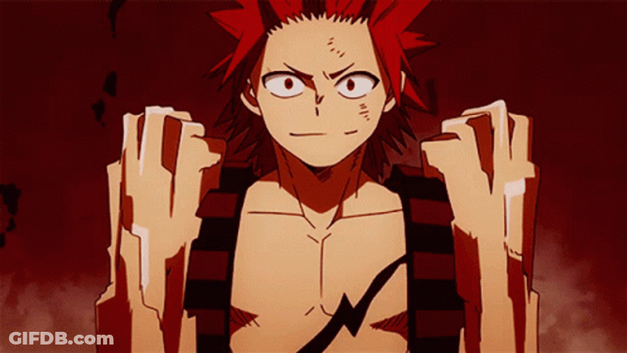 Kirishima Ready To Fight GIF
