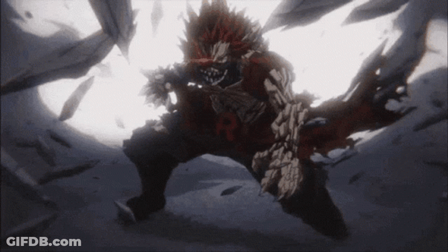 Kirishima Red Riot Sparking GIF