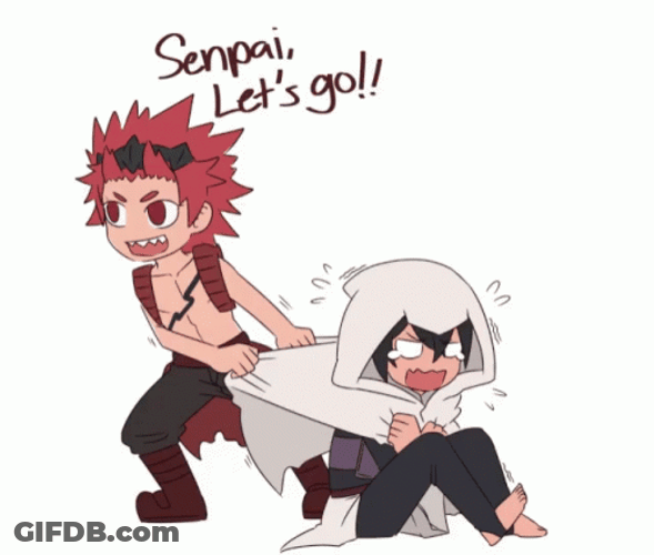 Kirishima Senpai Let's Go GIF
