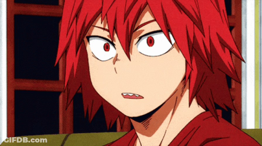 Kirishima Shocked Face GIF