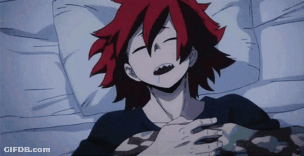 Kirishima Sleeping Peacefully GIF